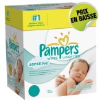 96 Packs de 12 lingettes bébé Pampers Sensitive Baby