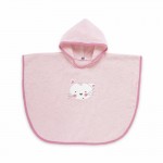 Chicco - Cape de bain éponge de couleur Rose 12 mois +