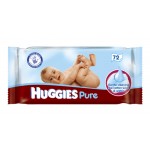 Huggies - Lingettes Huggies Pure x  72 Lingettes bébé 