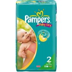 Pampers  - Baby Dry Couches Taille 2 Mini (3-6-kg) x 58 couches 