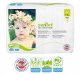 Swilet - Couches Biologiques Taille 4 Maxi (7-18-kg) x 28 Couches - degriffcouches