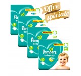 Pack Jumeaux 308 couches Pampers Baby Dry - Degriffcouches