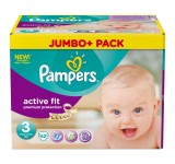 Couches Pampers Active Fit Taille 3 Midi (4-9 kg) 62 couches - Degriffcouches